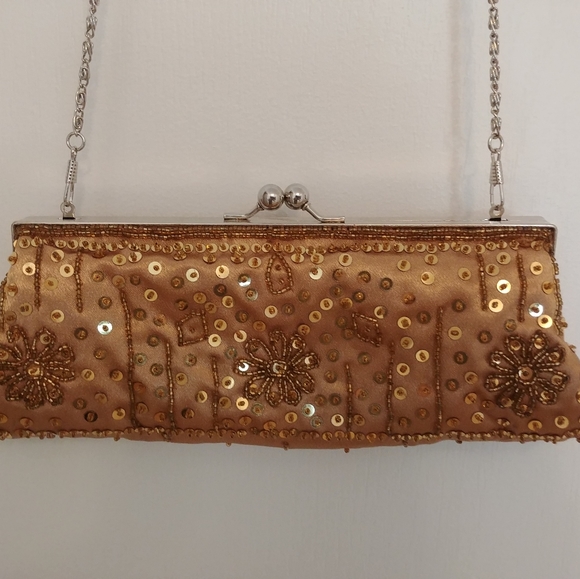Vintage Gold evening bag - Picture 4 of 8